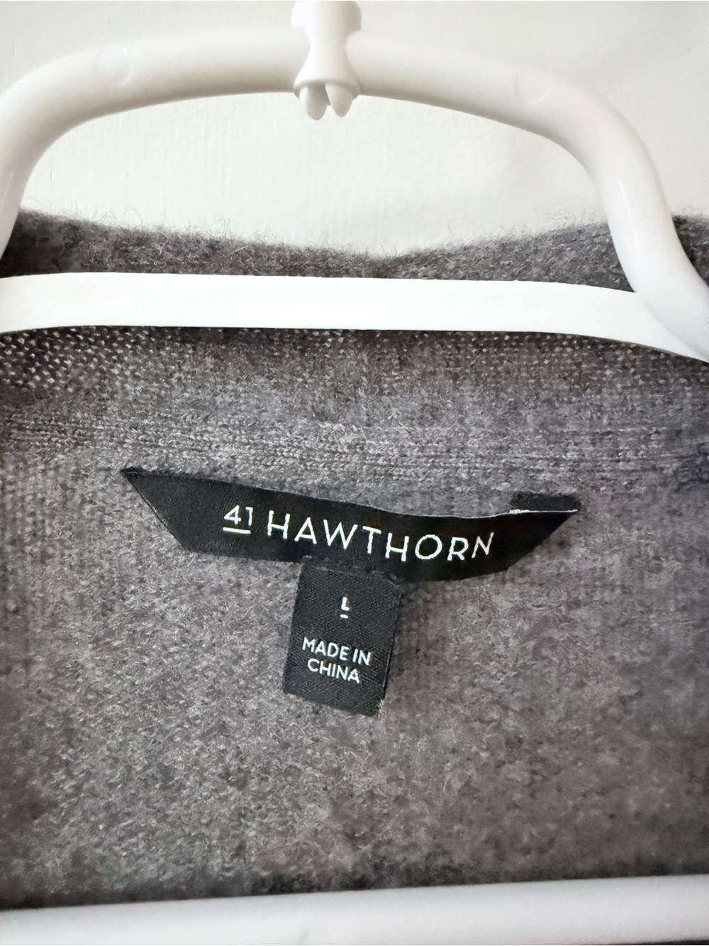 100% Cashmere 41 Hawthorn Gray Open Front Cardigan - Picture 10 of 12
